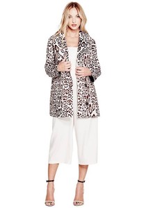 guess leopard print coat
