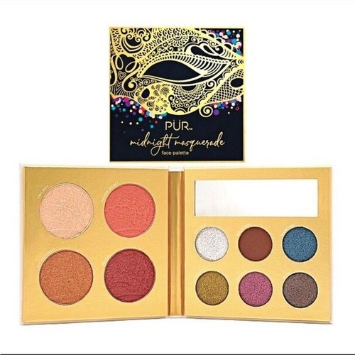 PUR MIDNIGHT MASQUERADE 10 PIECE FACE PALETTE EYESHADOWS BLUSHES