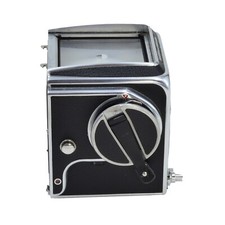 Hasselblad 500C medium-format camera body w split-screen viewfinder, mfg 1968