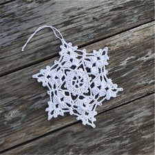 Crochet Baubles Christmas tree Decoration Hanging ornaments 1set of 10 Snowflake