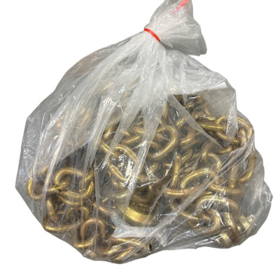 Peerless H3226-6220 1/2'' x 20' Yellow Clevis Grab Hooks Tie Down Chains