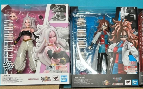 Bandai S.H.Figuarts Android 21 Abrigo de Laboratorio Dragon Ball Juego de 2 Forma Figura de Acción Juguete