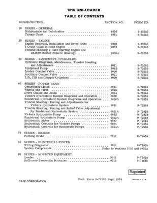 CASE IH 1816 UNI-LOADER COMPLETE SERVICE MANUAL | eBay