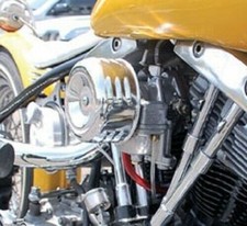 Mooneyes Air Cleaner Louvered Chopper Bobber Motorcycle Cv Harley With Adapter