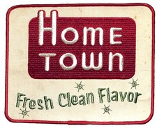 Home Town Fresh Clean Flavor Milk Large Embroidered Patch c1950's-60's Scarce