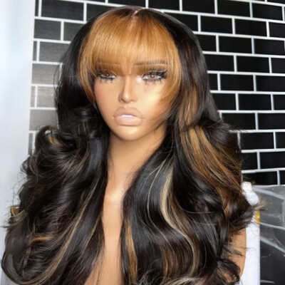 100% Human Hair blonde black virgin lace front wig African American Light Yaki 100% Virgin Human Hair Lace Wig  main image 4