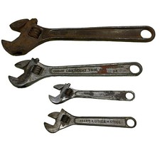 4 Adjustable WRENCH 6" 10” 12" Crescent Tool Lakeside Bonney Utica FORGED LOT