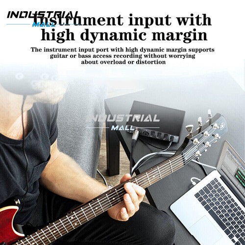 24Bit/196kHz Audio Interface High-Fidelity With Cable for PC Recording Music - Picture 8 of 16
