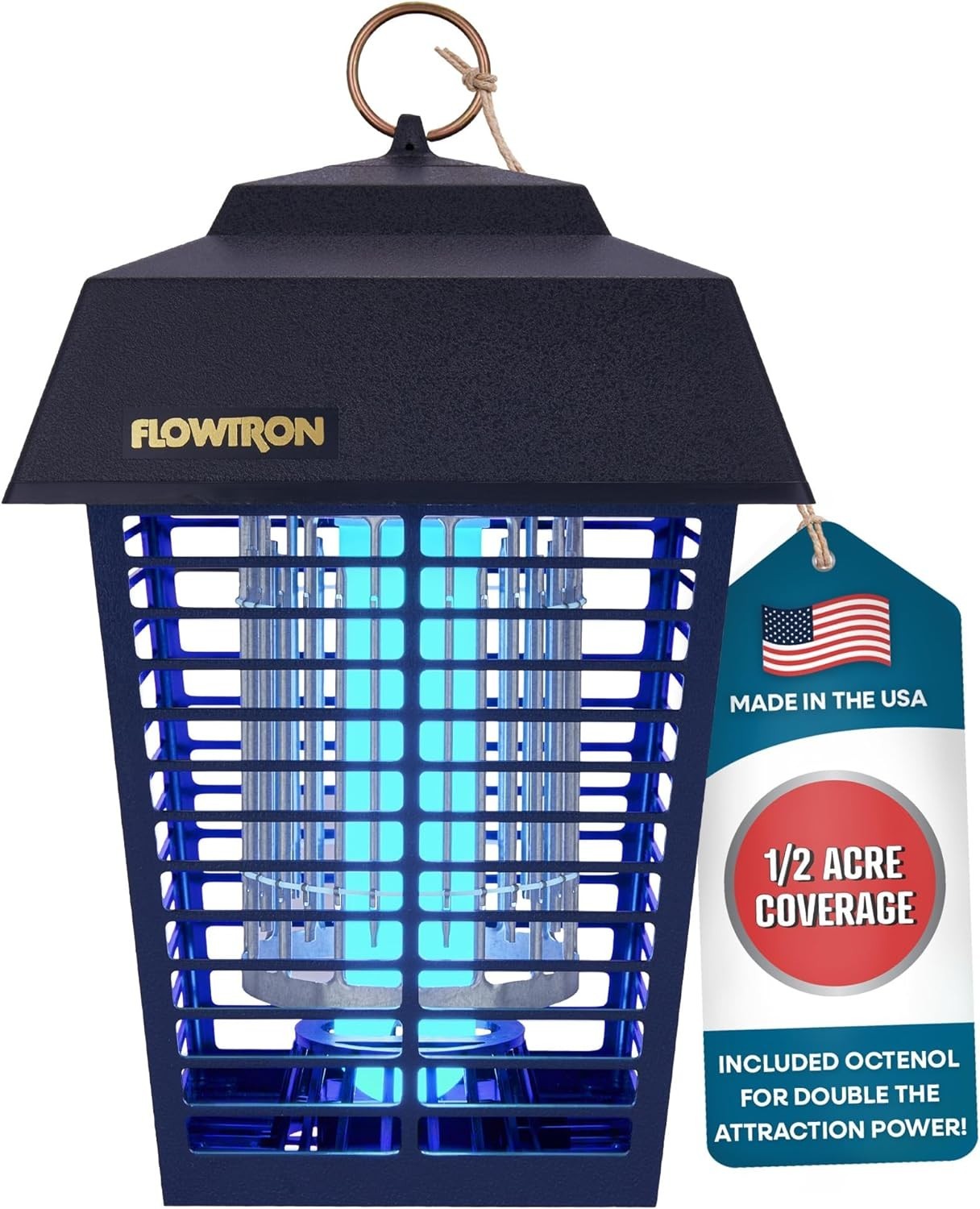 Heavy-Duty Electric Bug Zapper - Maintenance-Free Insect Control for Outdoors