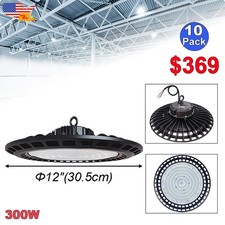 10Pack High Bay Warehouse Led Lights 30000Lm GYM Garage Industrial Ceiling Light