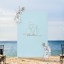 1.5 2m Wedding Backdrop Stand White, Blue Frame for Ceremony Decorations
