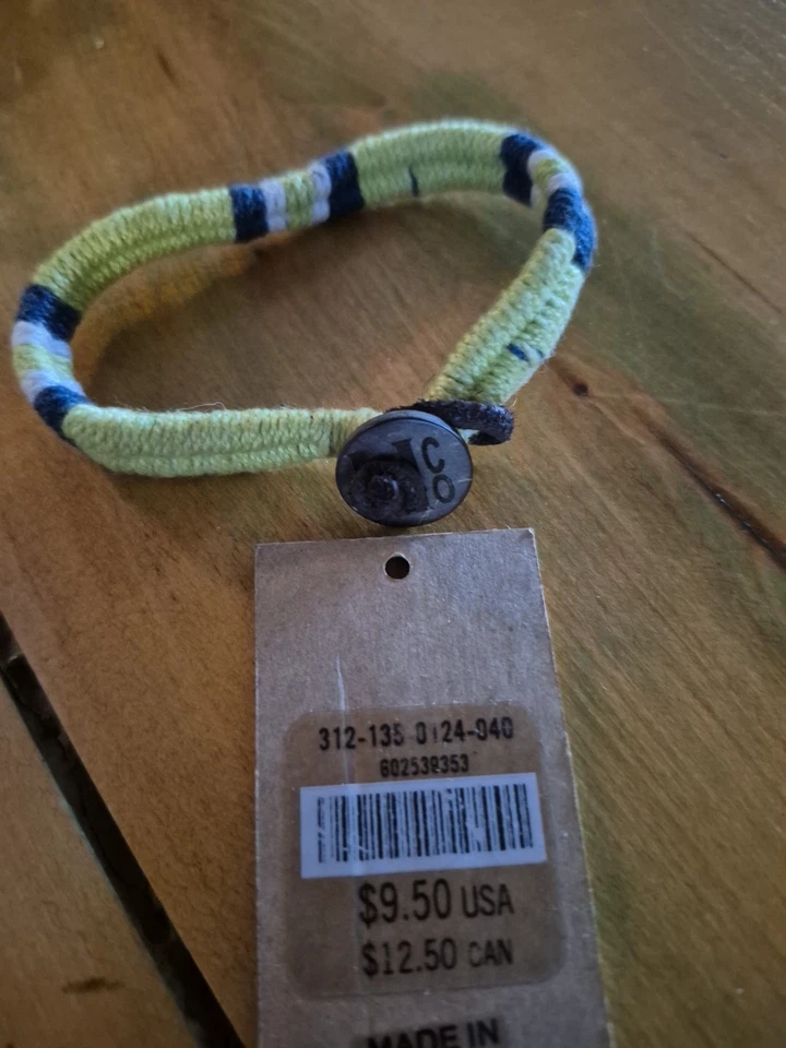 Hollister браслет новый с Ярлыками желтый синий - Изображение 2 из 2