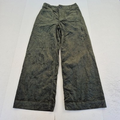 Maeve By Anthropologie Hose W26 Grün Damen The Collette Baumwollcord