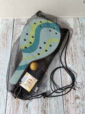 Crane Beach Tennis Set 2 Schläger + Ball Strandspiel Neu