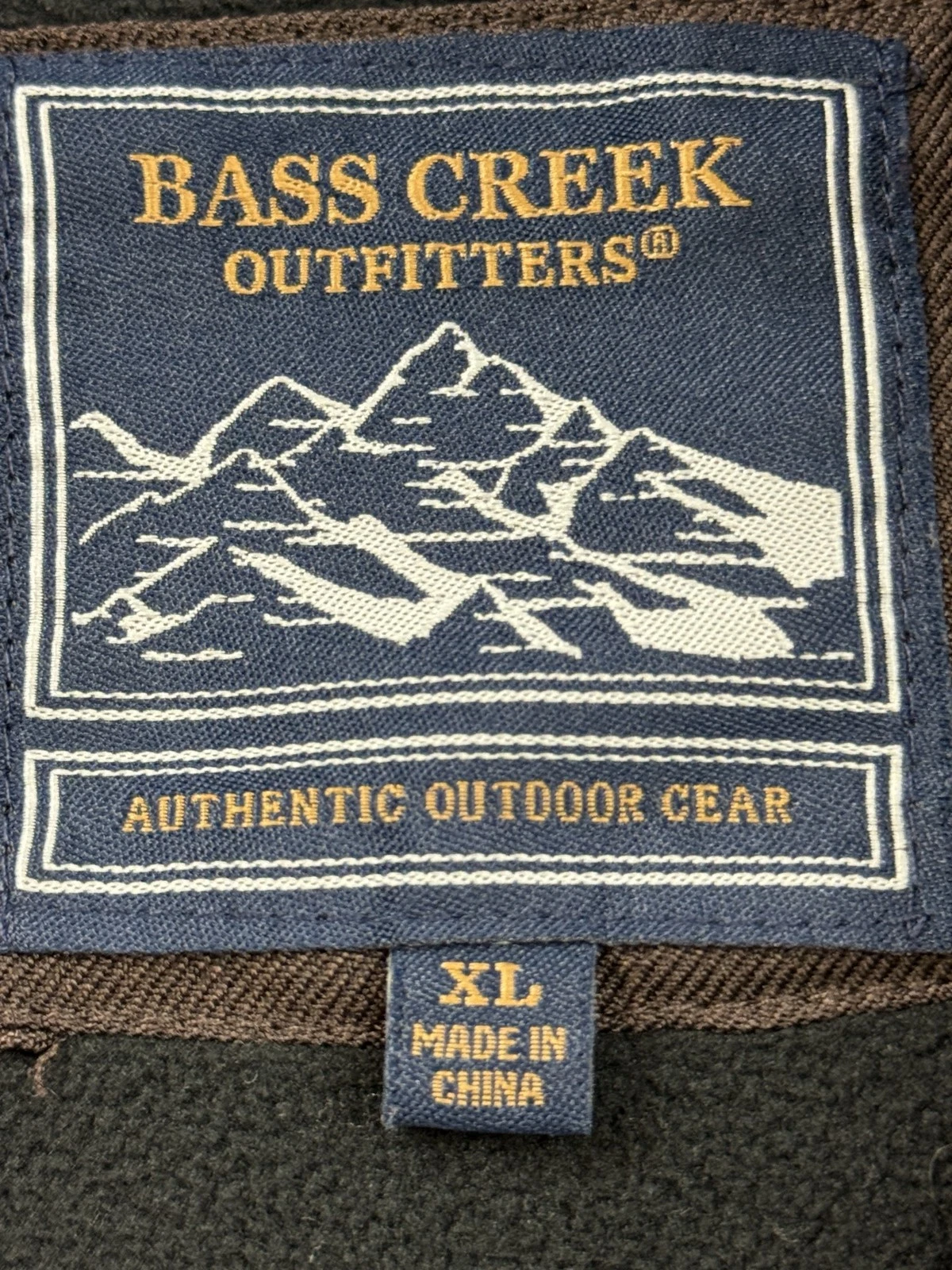 Bass Creek Outfitters Jacket Mens XL Brown Hooded Softshell Full Zip Parka Warm image 5