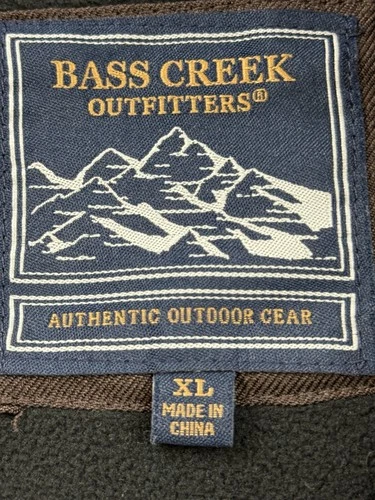 Bass Creek Outfitters Jacket Mens XL Brown Hooded Softshell Full Zip Parka Warm image 5