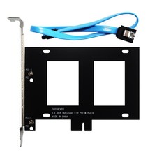 GLOTRENDS 2.5 inch SSD Mounting Bracket with SATA III Cable and Black