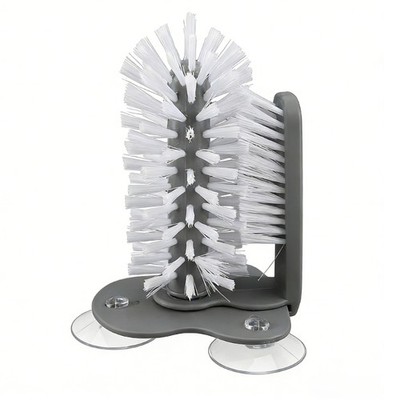 Easy Install Suction Cup Rotating Brush For Complete Glass Cleaning Cup Scrubber