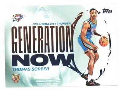 2025-26 Topps NBA Flagship Generation Now OKC Thunder Thomas Sorber RC
