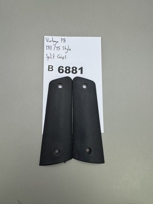 Vintage Paintball 1911/45 Style Split Grips Black