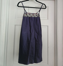 Angelique Purple Full Slip Floral Lace Trim Adjustable Straps Women  s S