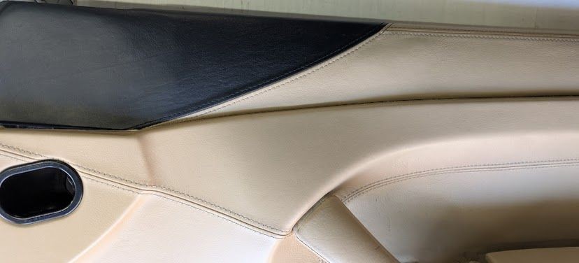 FERRARI 456M LEFT AND RIGHT DOOR PANEL BLACK AND CREAM