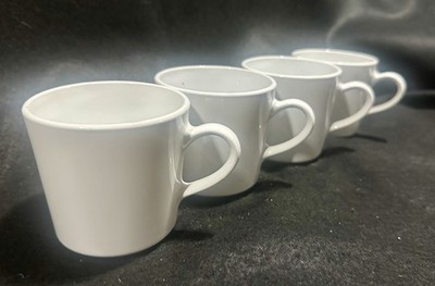 CORNING  Pyroceram Brand Centura Tableware White Coffee Cupsset of 41