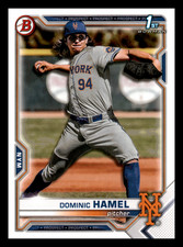 2021 1st Bowman Draft Dominic Hamel  New York Mets #BD-60 Mint