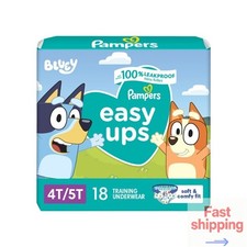 Pampers Easy Ups Bluey Training Underwear - Size 4T-5T Count 18
