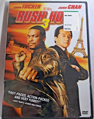 Rush Hour 3 DVD 2007 Chris Tucker Jackie Chan Action New Sealed Free Shipping