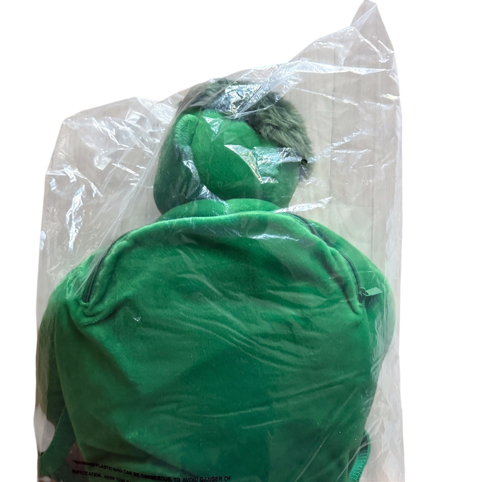 Marvel Incredible Hulk Plush Backpack Green Purple Character Bag New Vintage image 5