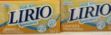 4X LIRIO LAUNDRY SOAP BARS ( JABON DE LAVANDERIA ) - 4 BIG BARS OF 400g EACH