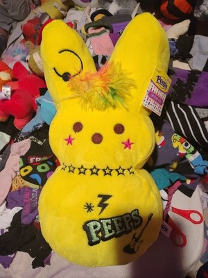 2023 PEEPS 15'' Yellow Easter Emo Bunny Plush With Tags LiL Peep Plush