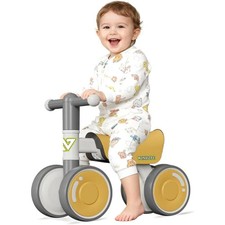 Baby balance bike suitable for children aged 1-3, with silent wheels