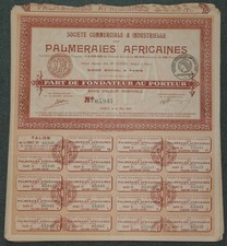 Lot 10 X Societe Commerciale & Industrielle des Palmeraies Africaines