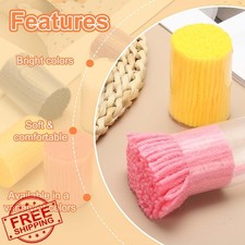 PATIKIL 6 Rolls Latch Hook Yarn Black Rug Making Kit