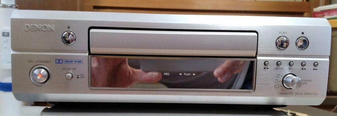 DENON DRR-F101 Cassette deck Player Silver with used tapeTDK AD