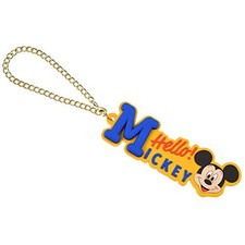 Disney bag charm with Mickey name logo