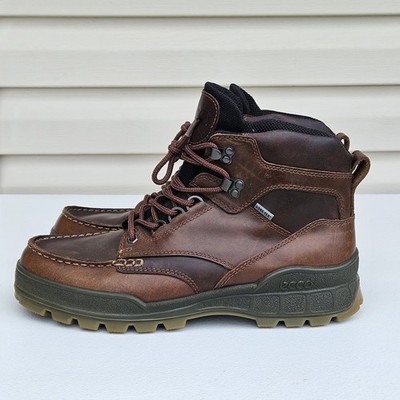 ECCO Track 25 Gore-Tex Leather Boots Mens Sz 10.5 EU 42 Waterproof Hiking Casual