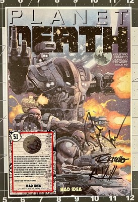 SDCC 2025 Planet Death #0 Bad Idea Exclusive Triple Signed COA NM Rare Variant