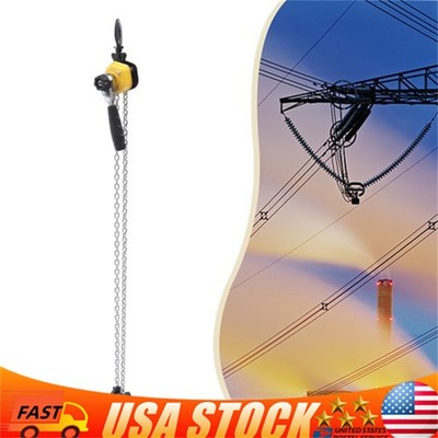 1/4 Ton Mini Lever Block Chain Hoist Ratchet Type Come Along Puller 5 FT Lift