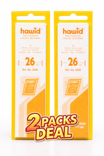 50 Hawid Quality CLEAR Stamp Mounts 26mm For US Commemorative & Regular Issues
