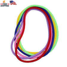 Sensory Chew Necklace for Boys and Girls, 6 Pack Stretch Chewing Necklaces for K