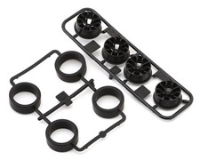 Tamiya JR Mini 4WD 26mm Super Hard Low Profile Tires Black 4 TAM15542