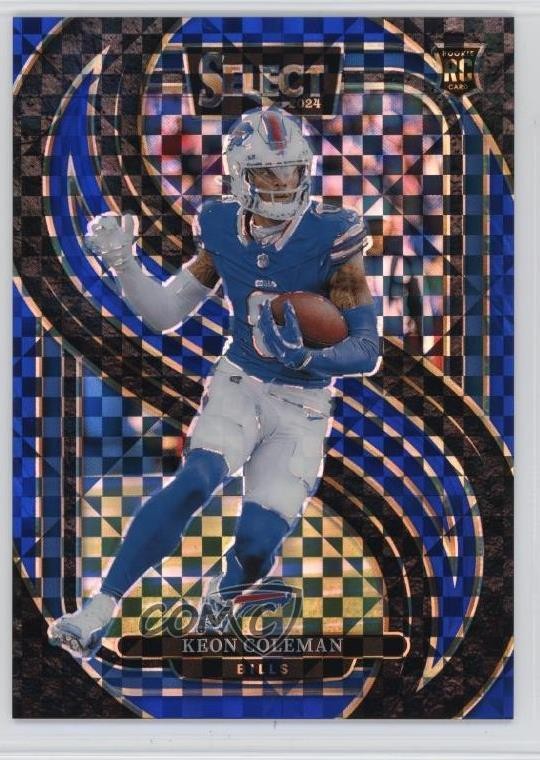 2024 Panini Select Premier Level Blue Prizm /175 Keon Coleman #153 1j5e