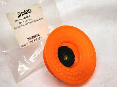 NEW! Piab 0206530 / BFFT90P.5S.N49MR Polyurethane Suction Cup 3/8'' NPT