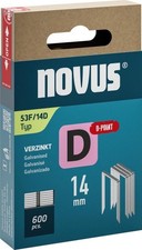 NOVUS Flachdrahtklammer D Typ 53F/14mm, Pack  600 St&uuml;ck