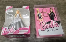 Lot Of Vintage Barbie Keychains By Basic Fun (1995) And Holiday Ornament Bonus