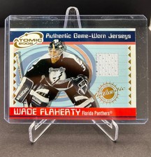 2001 PACIFIC TRADING CARDS WADE FLAHERTY GAME JERSEY ATOMIC 2002 #28