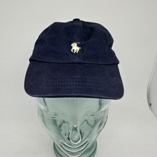 Polo Ralph Lauren Hat Cap Strap Back Kids One Size Blue Embroidered Pony Logo